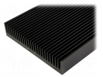 Heatsink: extruded | grilled | black | L: 1000mm | W: 250mm | H: 50mm