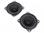 Car loudspeakers | one-way | 100mm | 40W | 90&divide;18000Hz | 4&Omega; | 88dB | 2pcs.
