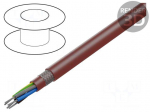 Wire | silicone | SiHF-C-Si | 5G0.75mm2 | Cu | stranded | brown-red