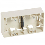 Surface mounting box Niloe - 2 gang - ivory