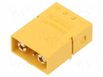 Connector: DC supply | socket | male | XT90 | 30A | 500V | PIN: 4 | on PCBs