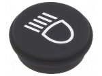 Button | round | &Oslash;21mm | black | 09