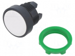 Switch: push-button | 22mm | Stabl.pos: 1 | white | none | IP66 | flat