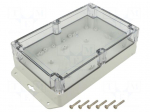 Enclosure: multipurpose | X: 140mm | Y: 210mm | Z: 60mm | ZP | light grey