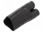 Cable breakout | glueless | 38.6/19.3mm | black | -75&divide;150&deg;C | RAYCHEM