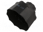 Heat shrink boot | 125/65mm | black | Diam.after shrinking: 21/21mm