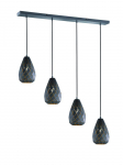 Trio-Lighting Onyx  4-pc E27 anthracite/gold piekaramā lampa