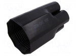 Cable breakout | 135/51.5mm | black | AK | No.of term: 4