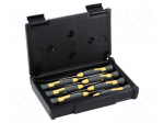 Screwdriver: precision-set | Phillips,slot | ESD | 7pcs.