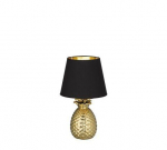 Trio Pineapple table lamp 35 cm E14 gold/black gaismeklis R50421079 4017807377590