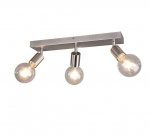Trio-Lighting Vannes 3-pc E27 brushed steel virziena gaismeklis