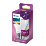 PHILIPS LED stikla 100W E27 Silti balta 2700K A60 matēta NDreflektora spuldze 8718699763275 929002026455