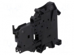Splice terminal: rail | screw terminal | black | polyamide | ways: 2