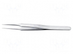 Tweezers | 110mm | for precision works | Blade tip shape: sharp