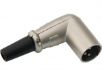 &Uuml;hendused // Different Audio, Video, Data connection plug and sockets // 1655# Wtyk mikrofonowy xlr 3p na kabel kątowy