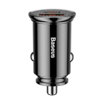 Auto charger Baseus  Baseus Circular PPS smart car charger with USB Quick Charge 4.0 QC 4.0 and USB-C PD 3.0 SCP ports black (CCALL-YS01)