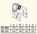 Concentric Elbow 87* D60/100, DY684