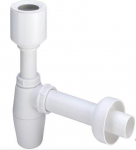 Urinal siphon bottle 50x40mm, plastic Viega