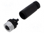 Connector: M12 | plug | PIN: 5 | female | straight | IP67 | screw terminal