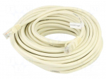 Patch cord | U/UTP | Cat: 6 | RJ45 plug,both sides | stranded | CCA | 20m