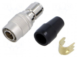 Connector: circular | push-pull | plug | PIN: 6 | 2A | HR10 | gold-plated
