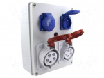 Electric switchboard | IP44 | wall mount | ABS | Thread: PG16