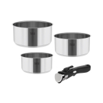 Cookware set with detachable handle TEESA COOK EXPERT SINGLE HAND