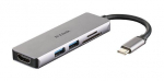 Routers D-link  5-in-1 USB-C  Hub with HDMI and SD/microSD Card Reader DUB-M530\t 0.11 m