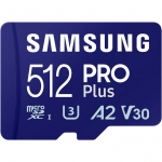 Memory cards Samsung  PRO Plus microSD Card 512GB Blue