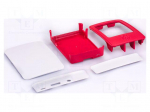 Accessories: case | Colour: white,red | Enclos.mat: ABS