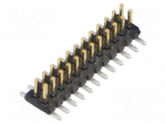 Connector: pin strips | socket | male | PIN: 24 | vertical | SMT | 1.27mm