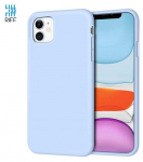 Riff Slim & Soft Silicone Soft Back Cover Case iPhone 12 Pro Max Light Blue