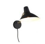 Trio Traveller sienas lampa E27 matt black/matt brass  263470180 4017807613759