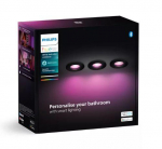 Philips Hue Xamento Hue iebūvējams gaismeklis melns 3x4.2W 929003812701 8720169320895