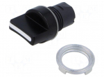 Switch: rotary | 22mm | Stabl.pos: 1 | black | none | IP65 | prominent