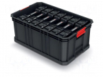 Container: set with containers | black | 520x329x210mm | 50kg