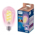 Philips Smart WiZ ST64 E27 gudrā LED spuldze 2200-6500K RGB caurspīdīga 929003267321 8720169165816