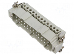 Connector: HDC | contact insert | male | CNE | PIN: 24 | 16A | 600V | 24+PE