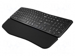 Keyboard | PORIFERA | black | USB A | wireless,US layout | Len: 1.5m