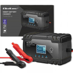 Qoltec Intelligent microprocessor charger 12V 8A | 24V 4A| Rectifier with repair function for AGM GEL battery | LCD