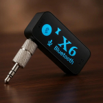 Car FM Bluetooth Transmitter Riff RF-BT-X6 with 3.5mm Audio Input and MicroSD Slot