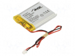 Re-battery: Li-Po | 3.7V | 1000mAh | MOLEX 51021-0200 connector