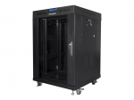 Servers Lanberg  Rack cabinet 19" free-standing 15U/600x600 (flat pack) with glass door lCD V2, black |