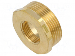 Splice terminal: adapter | male-female,reductive | brass CW617N