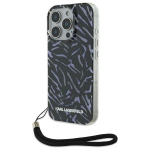 Other Phone Accessory Karl Lagerfeld  Karl Lagerfeld Zebra With Cord iPhone 16 Pro Max Case - Purple