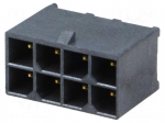 Connector: wire-board | socket | male | PIN: 8 | Mega-Fit | straight