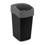 T&ouml;&ouml;riistad ja m&otilde;&otilde;teseadmed // Uued tooted t&ouml;&ouml;riistade, tarvikute kategoorias // Kosz na śmieci Curver Flip Bin, 25L, Czarno-srebrny, 229415
