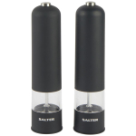Salter 7524 BKXRUP3 Soft Touch Electric Mill Set, Matte Black