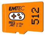 Emtec MicroSDXC 512GB UHSI U3 V30 A2 Gaming Orange