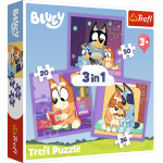 M&auml;nguala | PC | Konsoolid | Tarvikud // Harivad m&auml;nguasjad | Interaktiivsed | Loomingulised | Kunstilised // Puzzle - 3w1 (20, 36, 50) - Poznaj Bluey - Trefl 34895